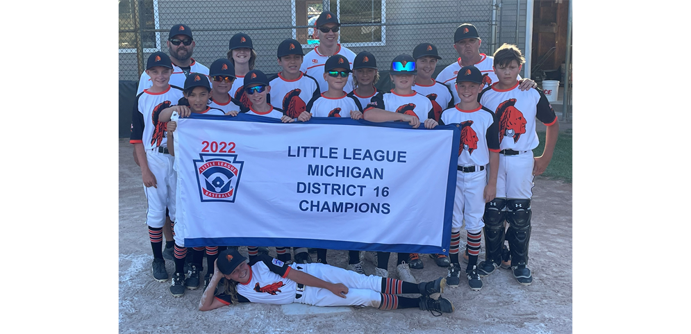 2022 Little League Baseball District 16 Champions - Tecumseh Area Little League
