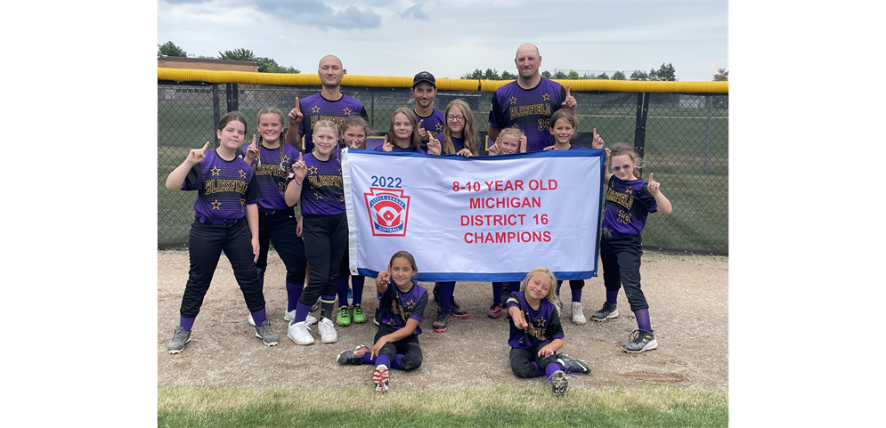 2022 8-10 Year Old Softball District 16 Champions - Blissfield Area Little League
