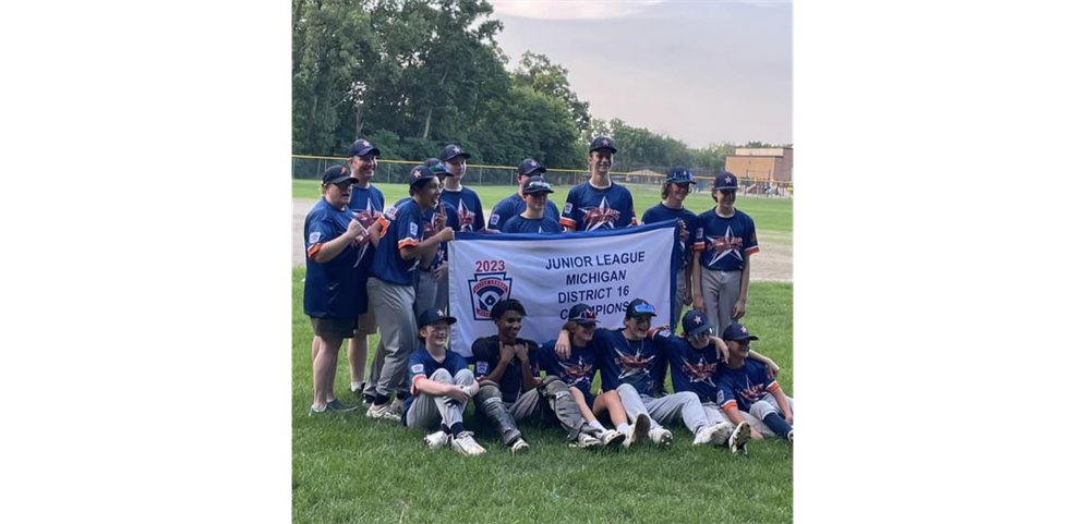 Junior Baseball District 16 Champions - Plymouth Canton Little League