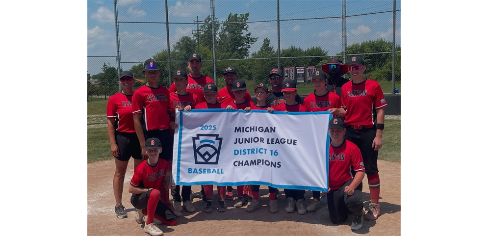 2025 Junior Baseball District 16 Champions - Clinton Little League