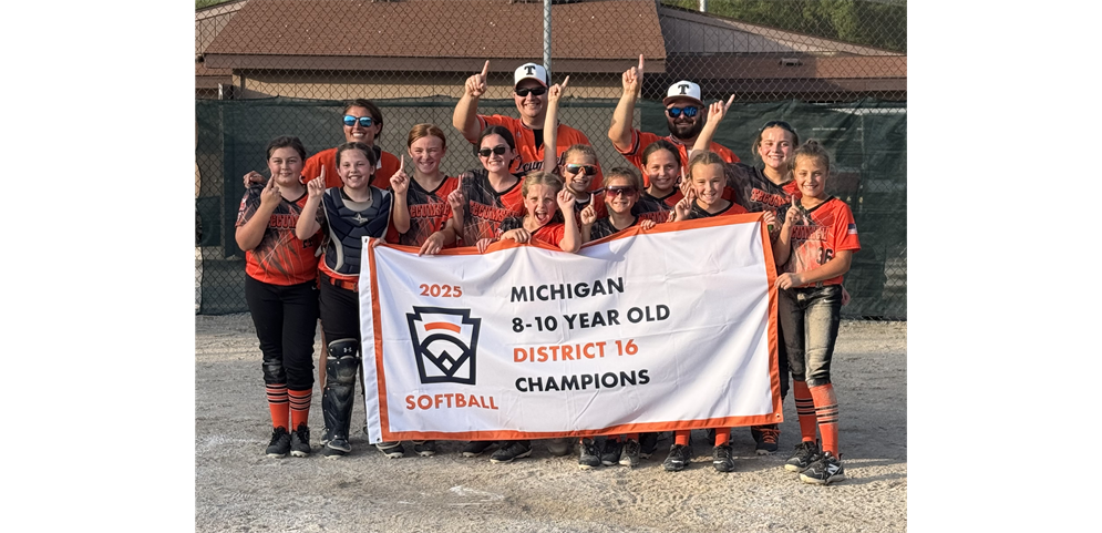 2025 8-10 Year Old Softball District 16 Champions - Tecumseh Area Little League