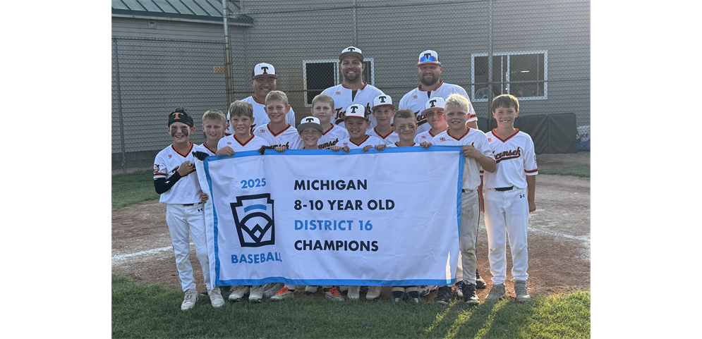 2025 8-10 Year Old Baseball District 16 Champions - Tecumseh Area Little League